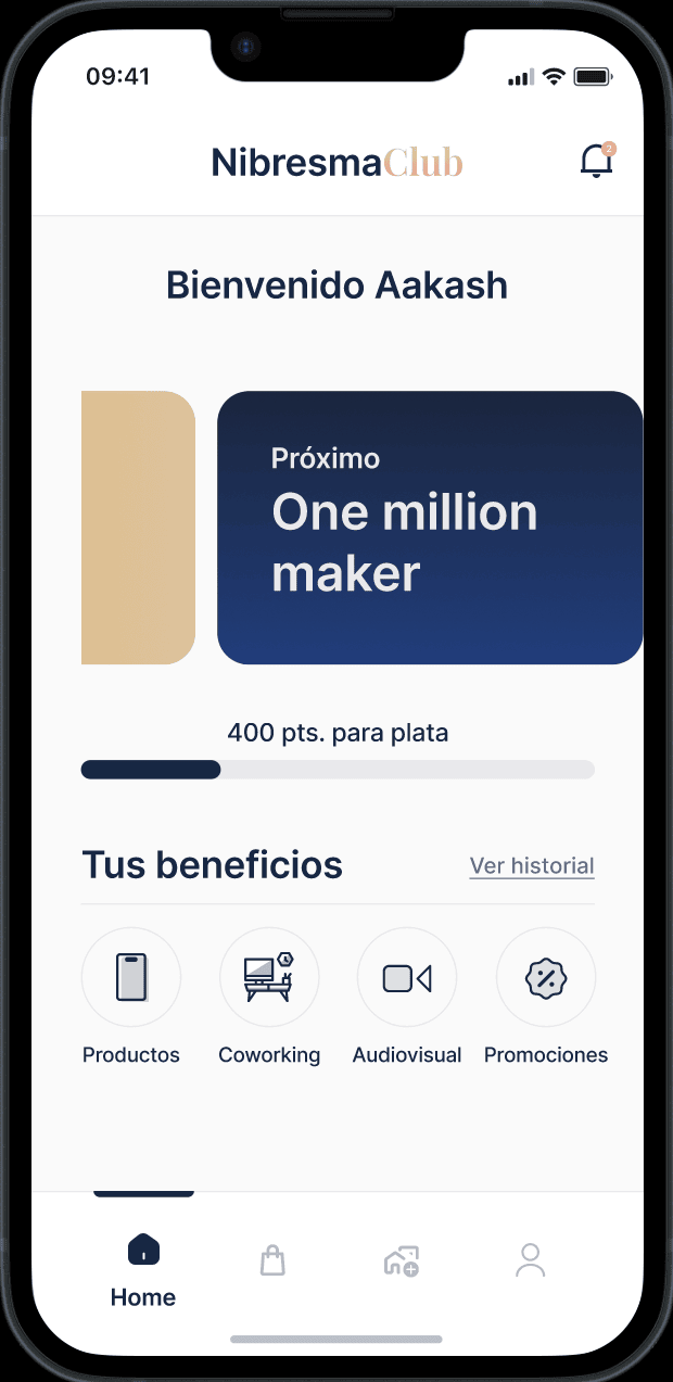 Registrate en nuestra app de beneficios